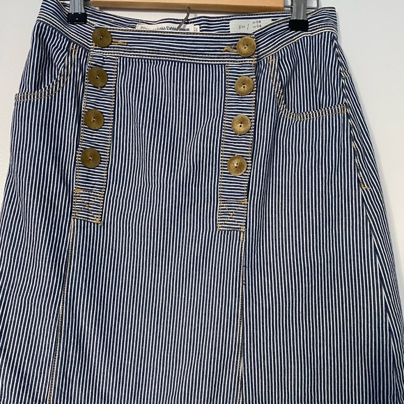 Pilcro and the Letterpress Dresses & Skirts - Anthropologie Pinstripe cotton skirt | sz. 4